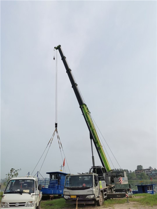 勐腊县桥梁建设吊装案例